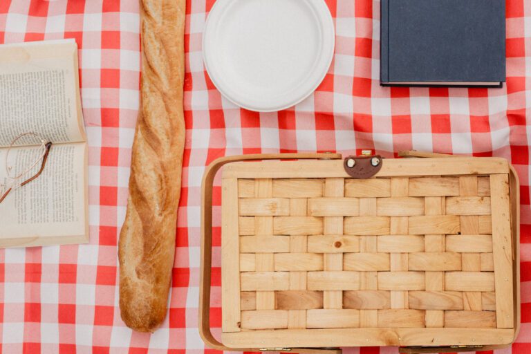 afternoon picnic flatlay