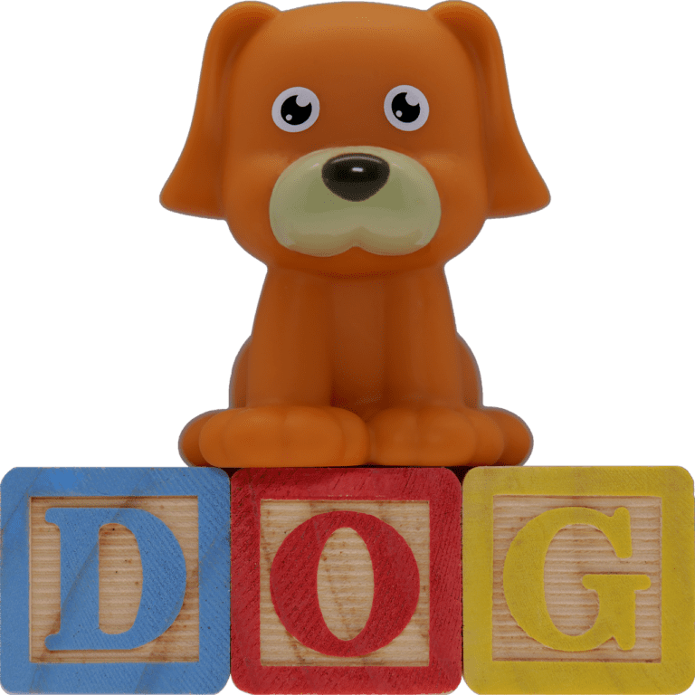 puppy, puppy dog, letter blocks