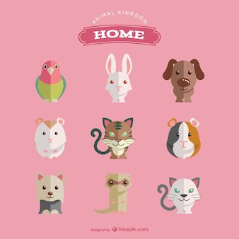 freepik from Freepik: Pet animals set