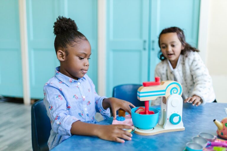 Girls Playing Toys