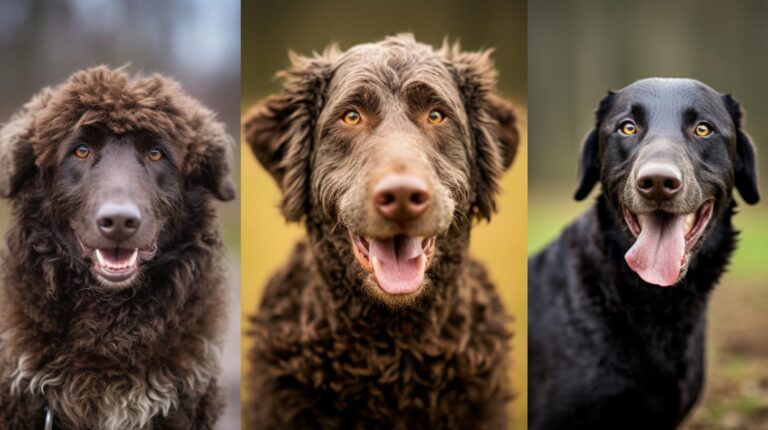 The featured image for this article could be a photo of a happy Curly Coat Retriever with a well-gro