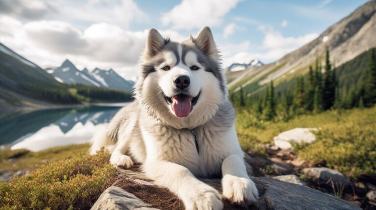 The featured image for this article should be a high-quality picture of an Alaskan Kai Klee dog. The